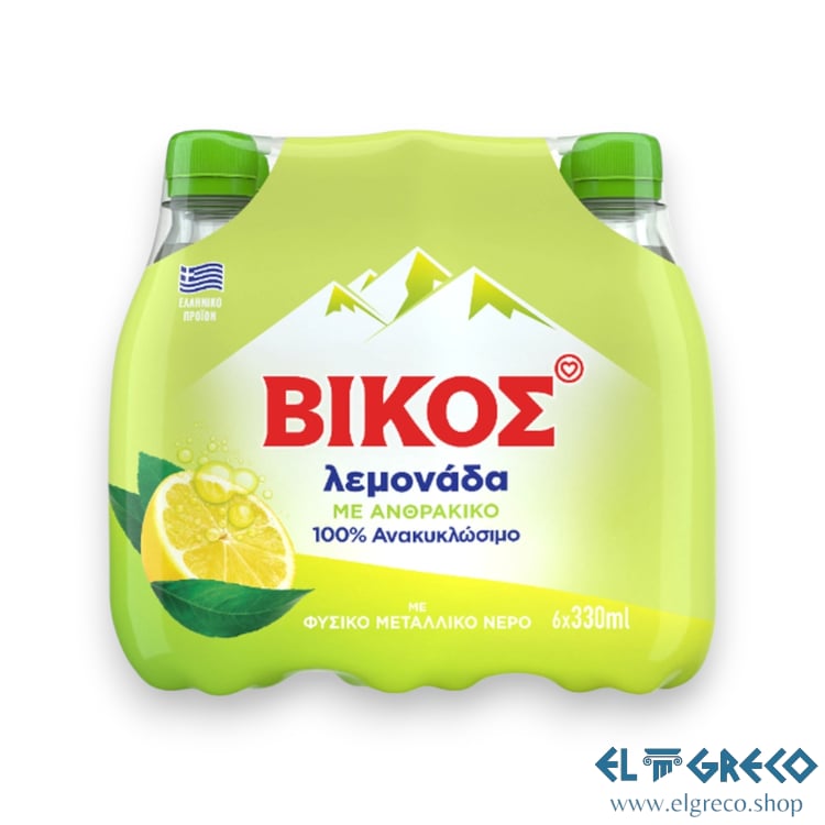 Газирана Лимонада ''Викос'' 6х330мл.