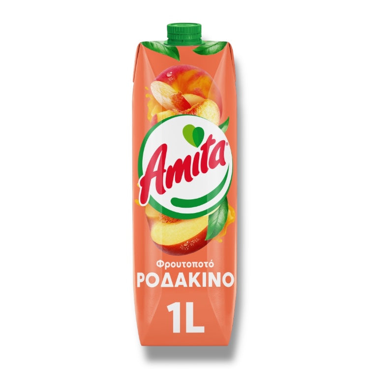 Сок праскова "Амита" 1л.