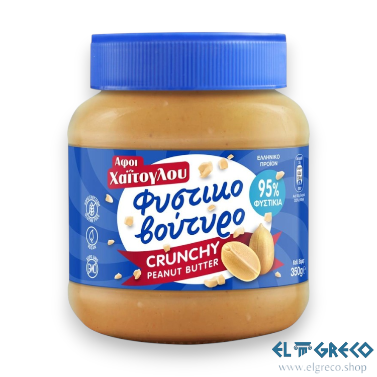 Фъстъчено масло Crunchy без глутен ''Хайтоглу'' 350 гр.
