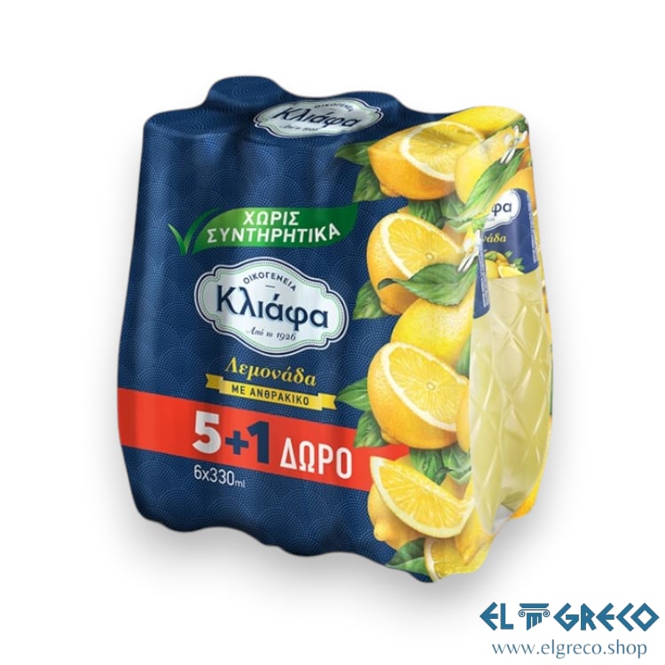 Гръцка Лимонада Без консерванти “Кляфа” 6x330ml