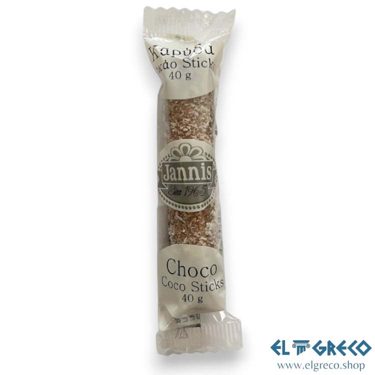 Кокосови Пръчици с Какао "Jannis" 40гр.