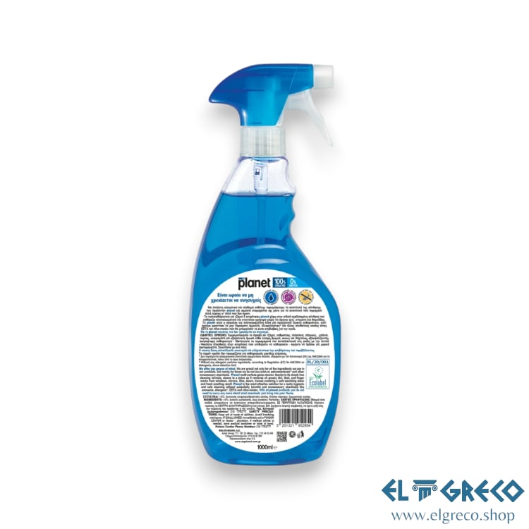 Почистващ Препарат за Стъкла Crystal Ice “Планет” 1000мл.