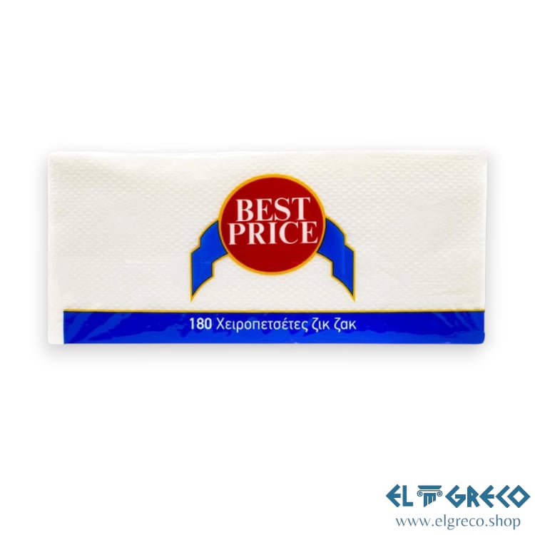 Салфетки Зиг Заг ''Best Price'' 0,185 кг – 180 листа