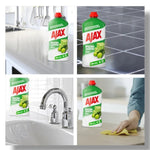 Почистващ препарат за под със зелен сапун ''Ajax'' 1L