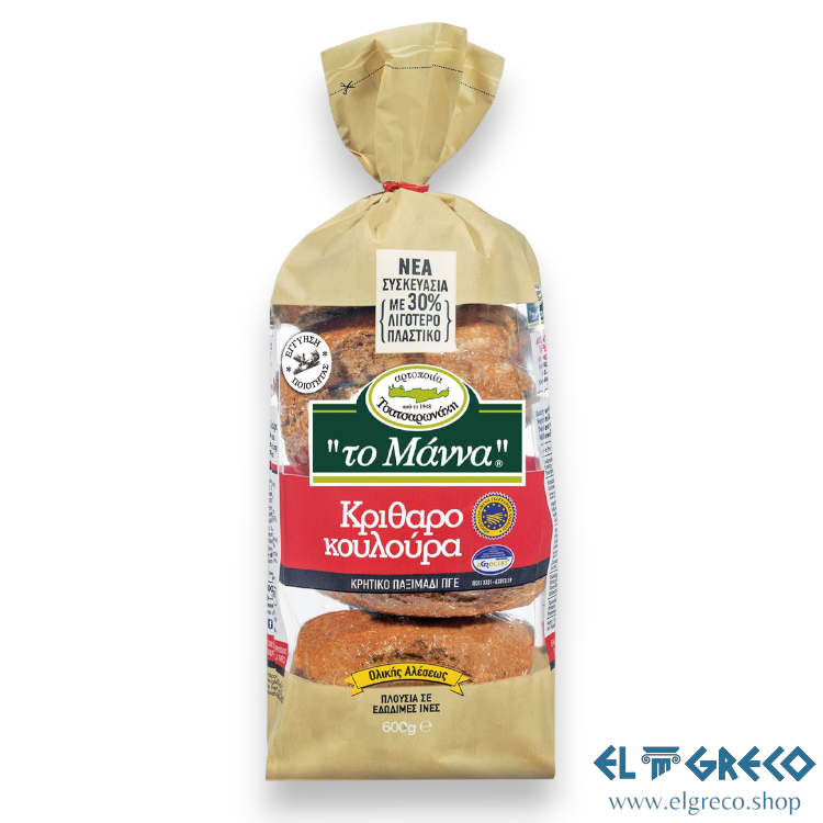 Пълнозърнести Ечемичени Сухари  ''To Manna'' 600гр.