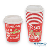 Коледни Чаши с Капак 270мл. / 10 бр.