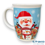 Коледна Чаша за Кафе /  Чай с Дядо Коледа и Елени 420ml