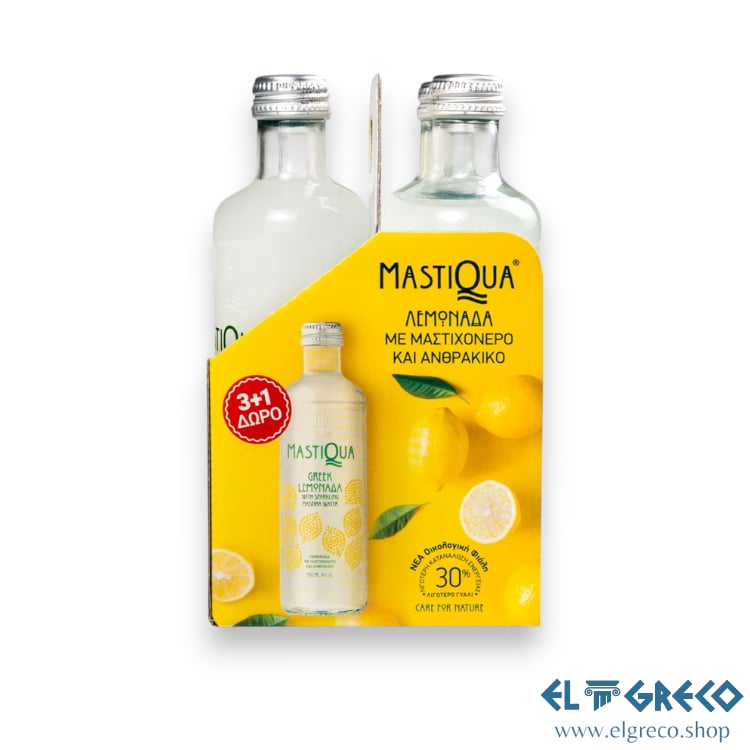 Газирана вода с лимон ‘’Mastiqua’’ 330мл. 3+1 Подарък