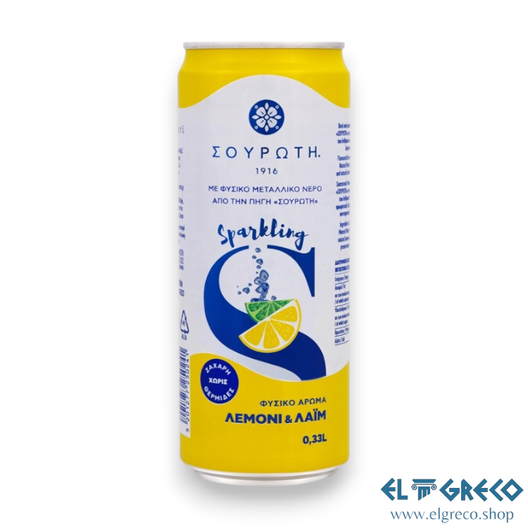 Газирана Вода с Лимон и Лайм "Суроти" 6х330ml